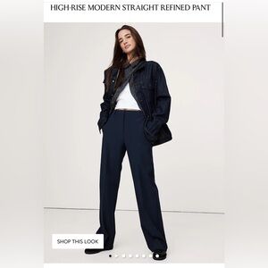 Banana Republic HIGH-RISE MODERN STRAIGHT REFINED PANT